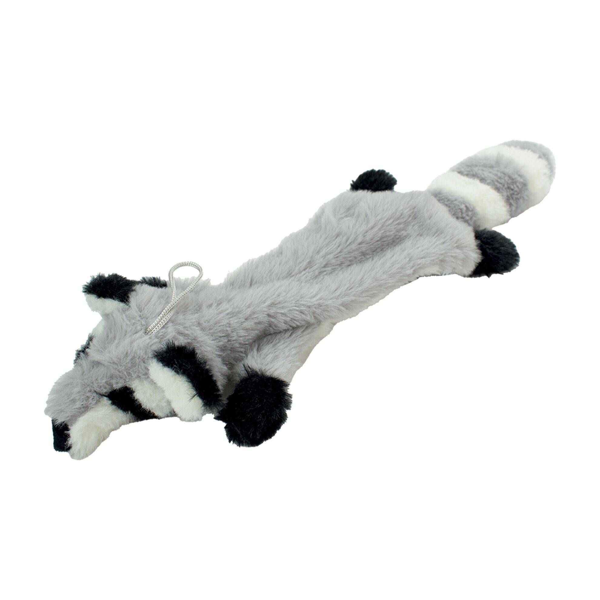 Peluche raton laveur écrasé : 45 cm DOOGY