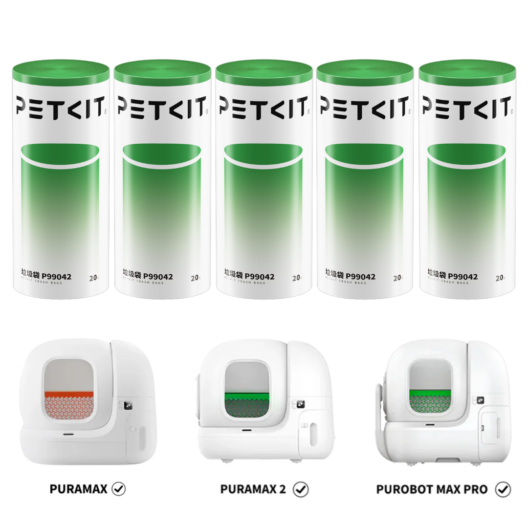Petkit - Sacs poubelles pour litière PuraMax et Purobot Max PETKIT lot de 5 rouleaux - Image 1