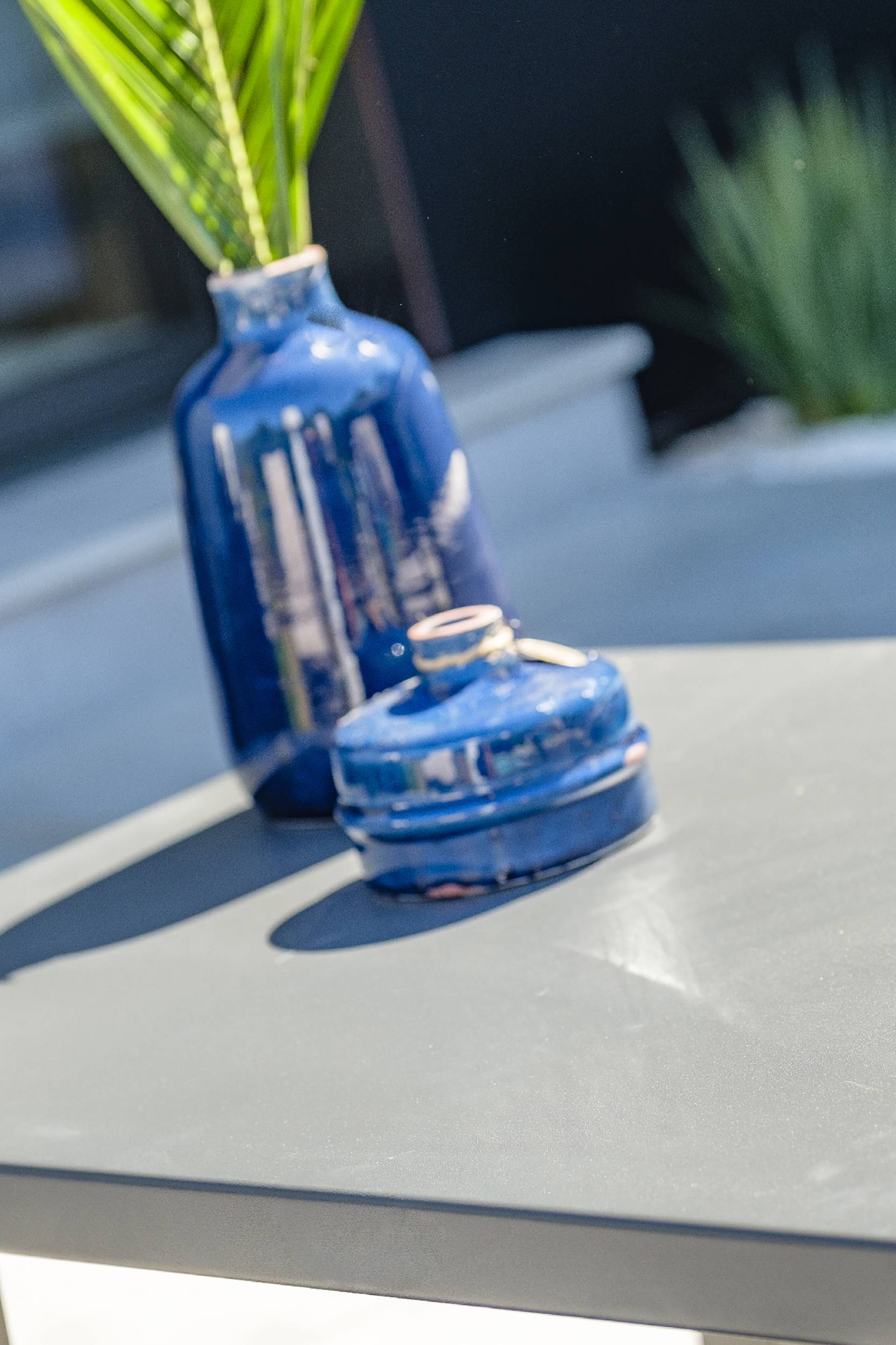 Salon de jardin 5 places en aluminium - Gris anthracite - IBIZA - Image 3