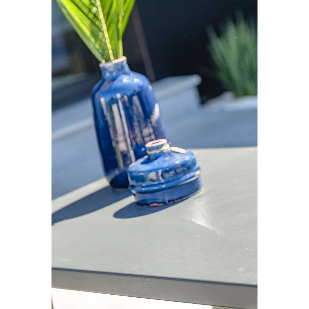 Salon de jardin 5 places en aluminium - Gris anthracite - IBIZA - Image 5