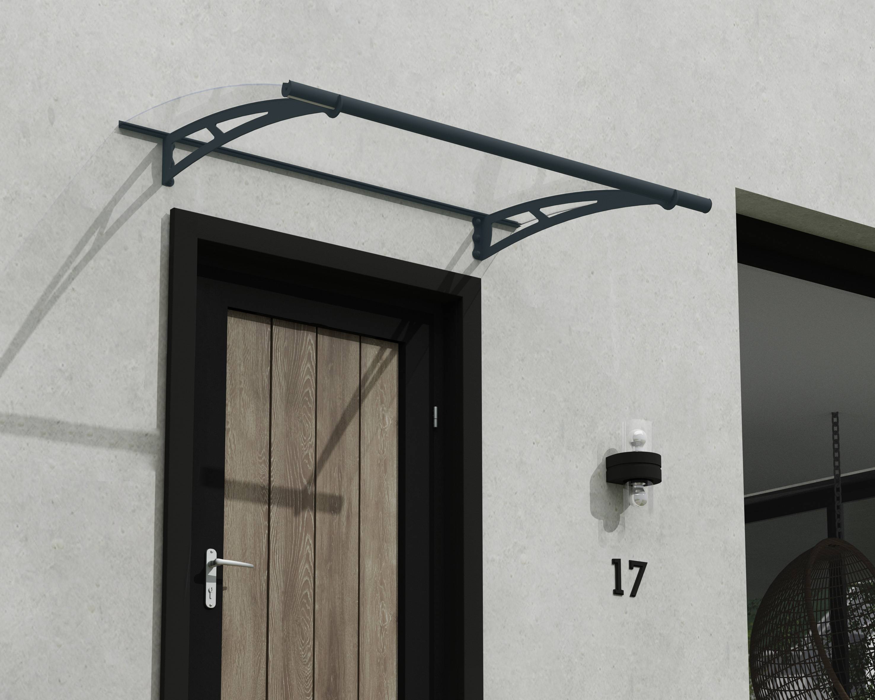Canopia by Palram - Canopia Marquise de porte Aquila Gris 150.5 X 91.5 - Imagen 3