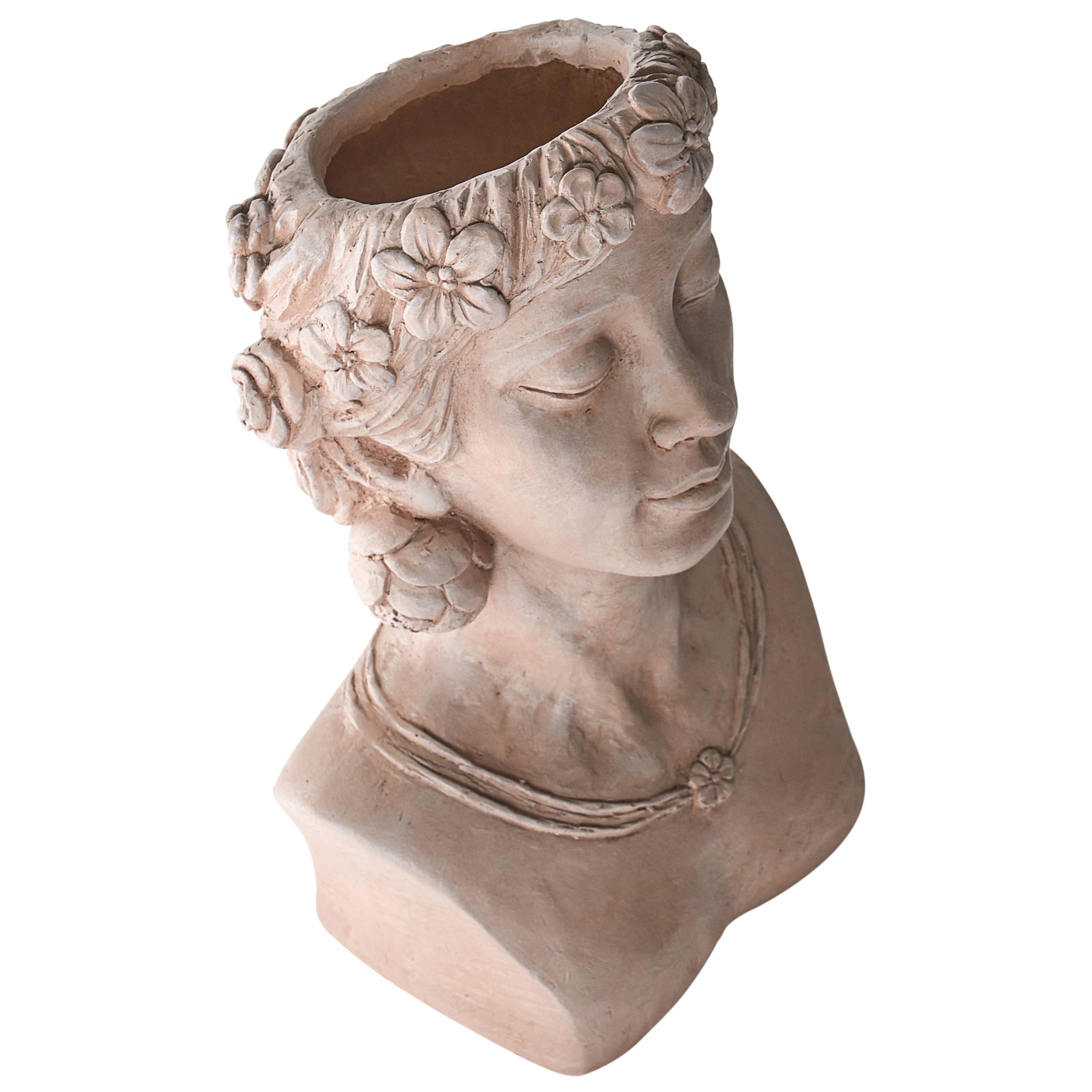 Beliani - Cache-pot d'extérieur Oxyde de magnésium Beige MIRTO - 30x18x52- Beliani - Image 6