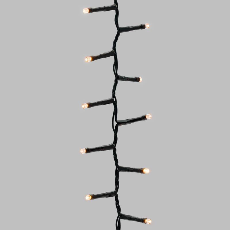 Lotti - Guirlande Boa 40M 2000 LED 8 effets lumineux ambré câble vert Lotti - Imagen 10
