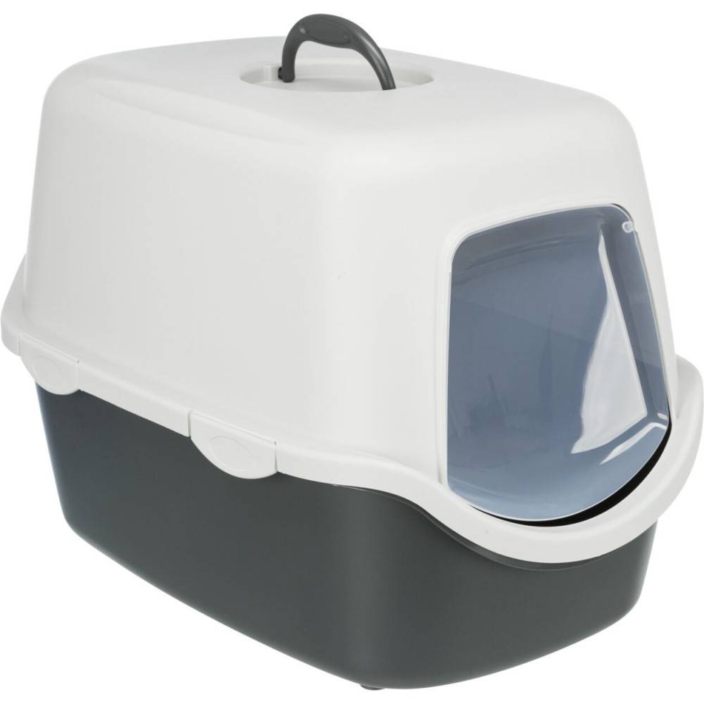 Trixie - Trixie - Maison de toilette Vico 40 x 56 cm x H40 grise pour chat - Image 1