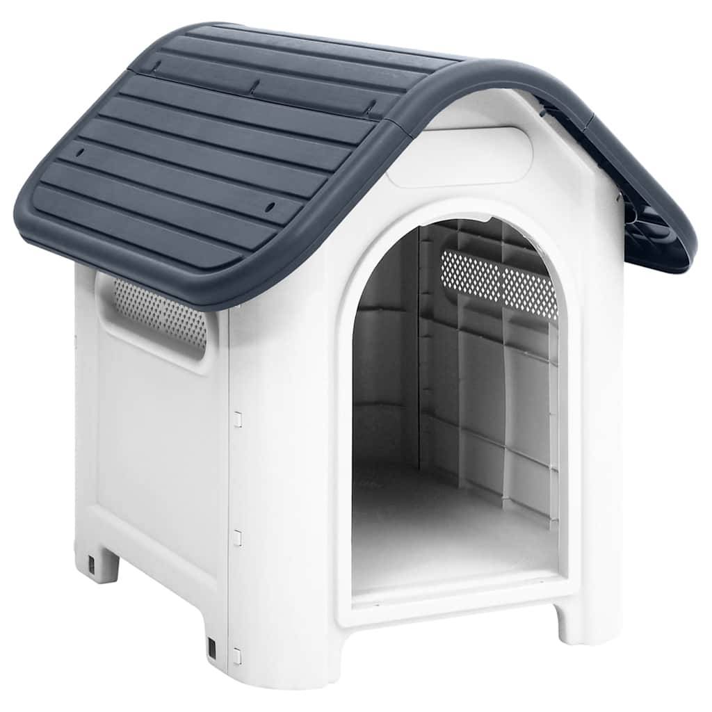 Vidaxl - Niche pour chien Gris 59x75x66 cm Polypropylène vidaXL 152226 - Imagen 1