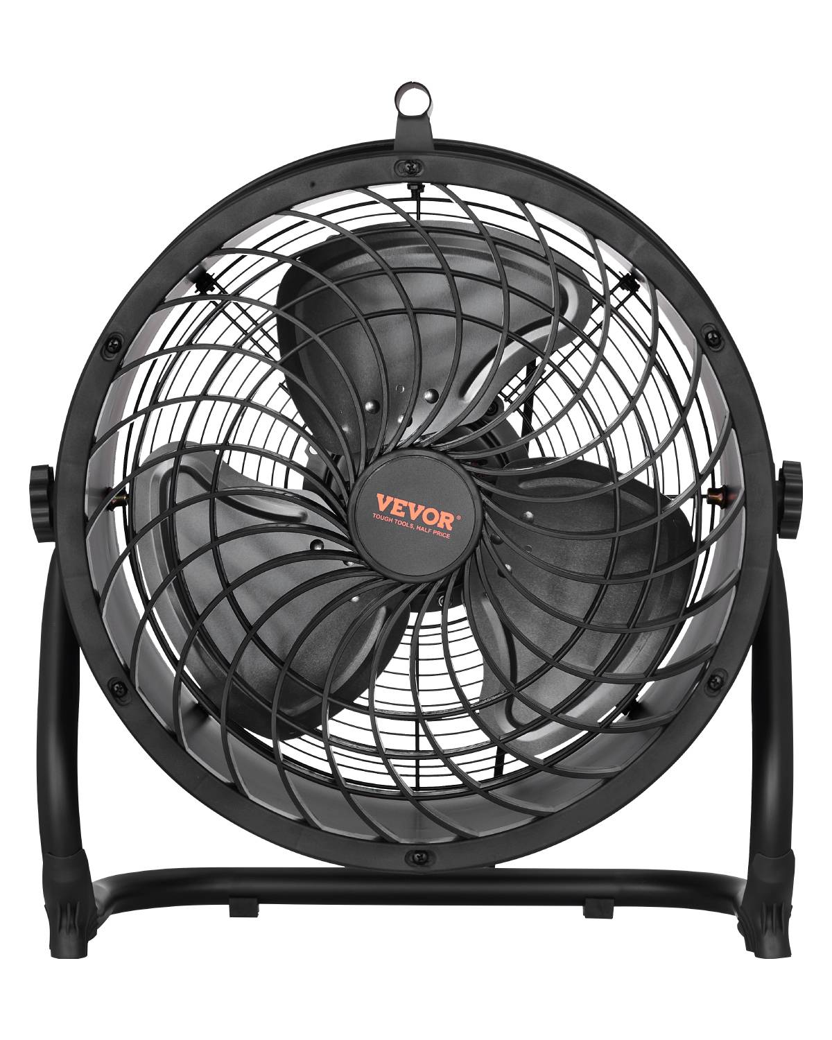 VEVOR Ventilateur sol 3 vitesses, métal 355.6mm, inclinaison 360°. - Image 1