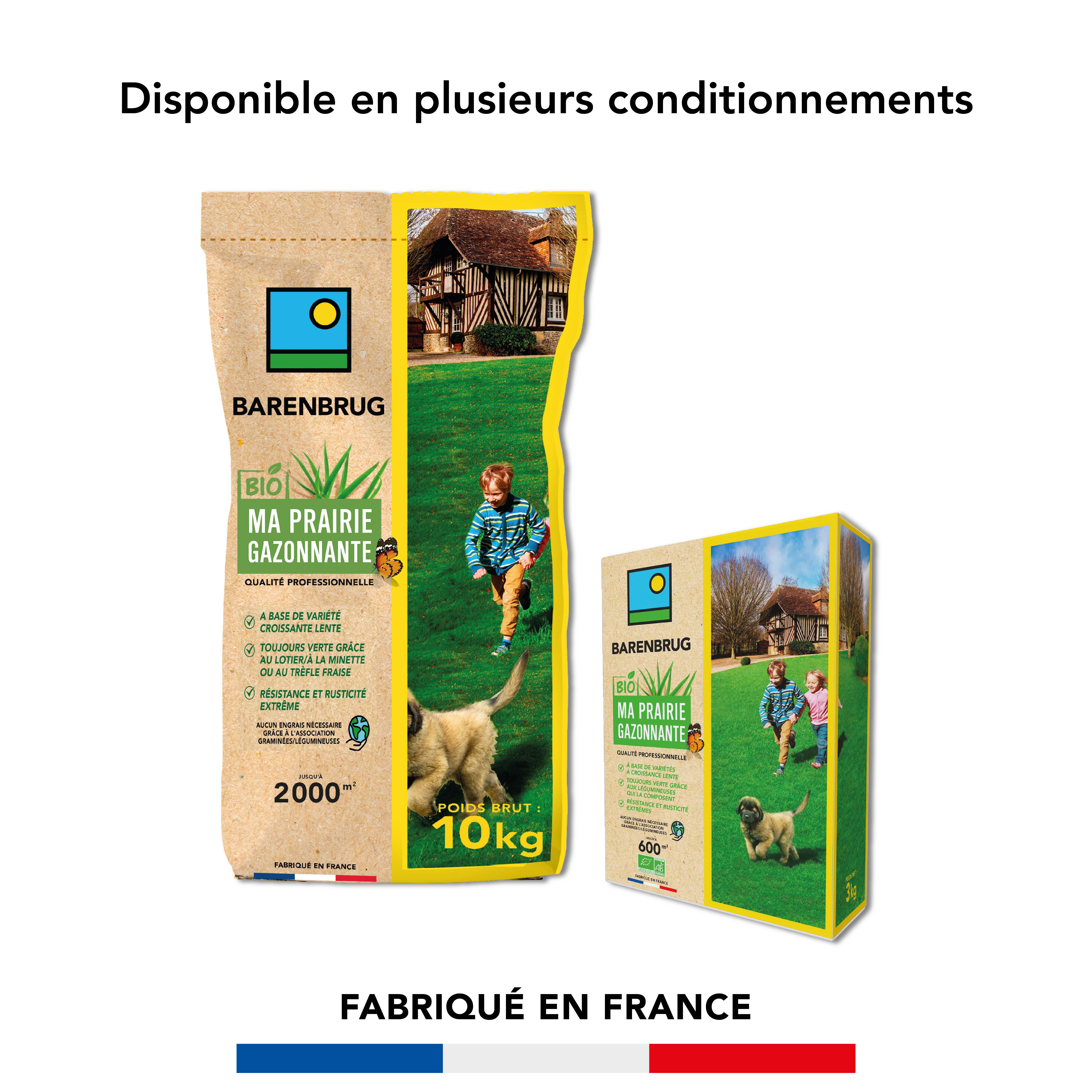 Barenbrug - Prairie Gazonnante - Variétés à Croissance Lente - Toujours Verte grâce aux Légumineuses - Résistance et Rusticité Extrêmes - 10KG - BARENBRUG - Image 5