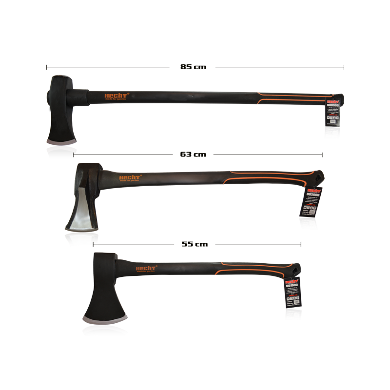 Hecht Set avec 3 Haches merlin a fendre couperet 85-55-63 cm Nr. 4 - Image 2