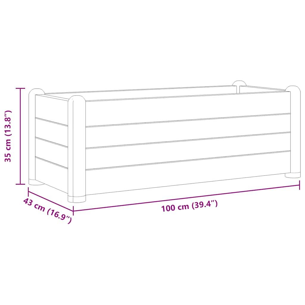 ComfortXL - Jardinière rectangulaire 80L polypropylène pour extérieur jardin Anthracite – ComfortXL Outdoor Living - Image 6