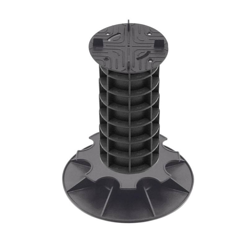 Jardinex - Plot terrasse dalle réglable 26 - 29 cm - Noir  - Jardinex - Imagen 1