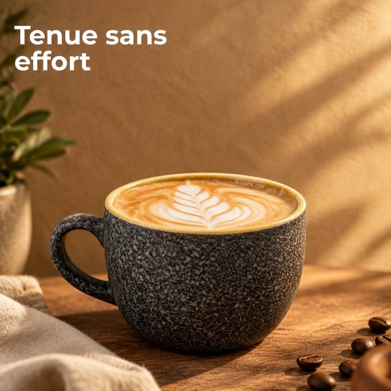 Set de 6 Tasses Espresso en Céramique avec Sous-tasses - Image 6