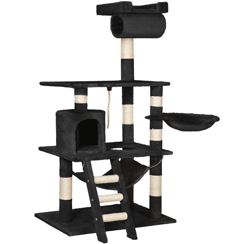 Helloshop26 - Arbre à Chat 141 cm noir - Image 3