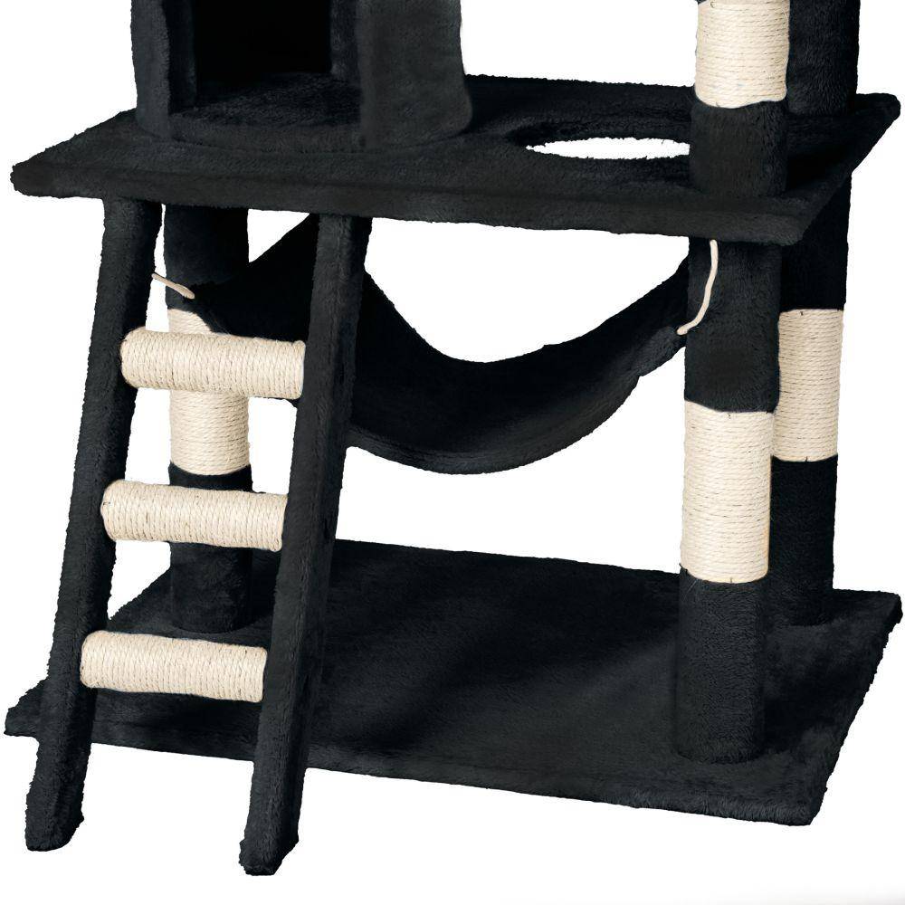 Helloshop26 - Arbre à Chat 141 cm noir - Image 2