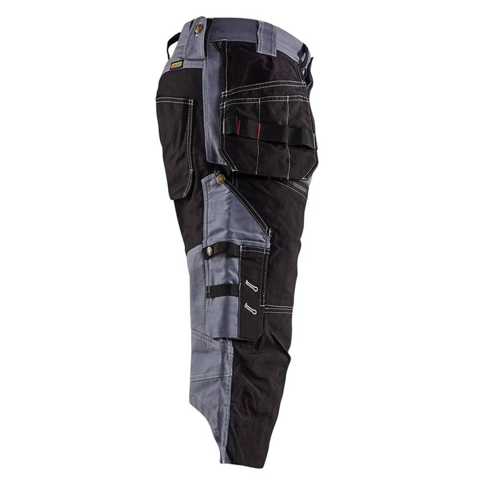 Pantacourt de travail Blaklader X1500 100% coton croisé 370g/m² Gris / Noir 48 - Image 2