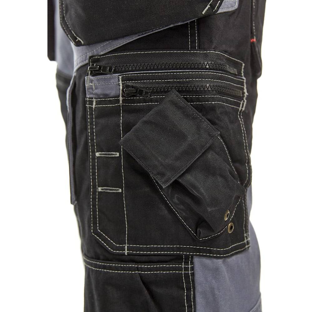 Pantacourt de travail Blaklader X1500 100% coton croisé 370g/m² Gris / Noir 48 - Image 6