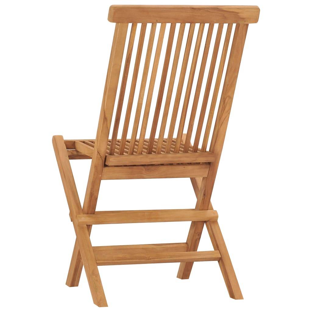 Vidaxl - Chaises pliantes 2 pièces en bois de teck massif vidaXL 315441 - Imagen 6