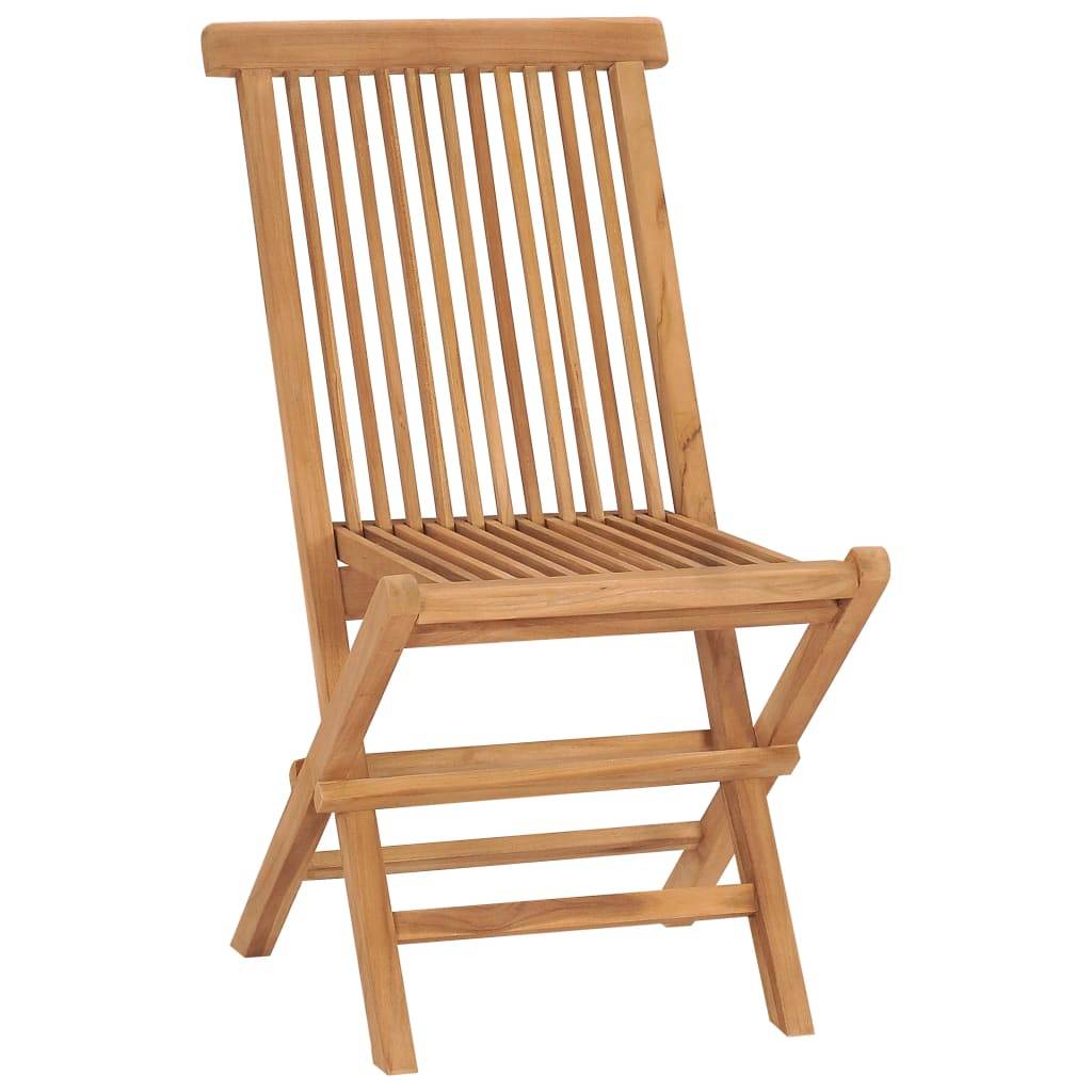 Vidaxl - Chaises pliantes 2 pièces en bois de teck massif vidaXL 315441 - Imagen 2