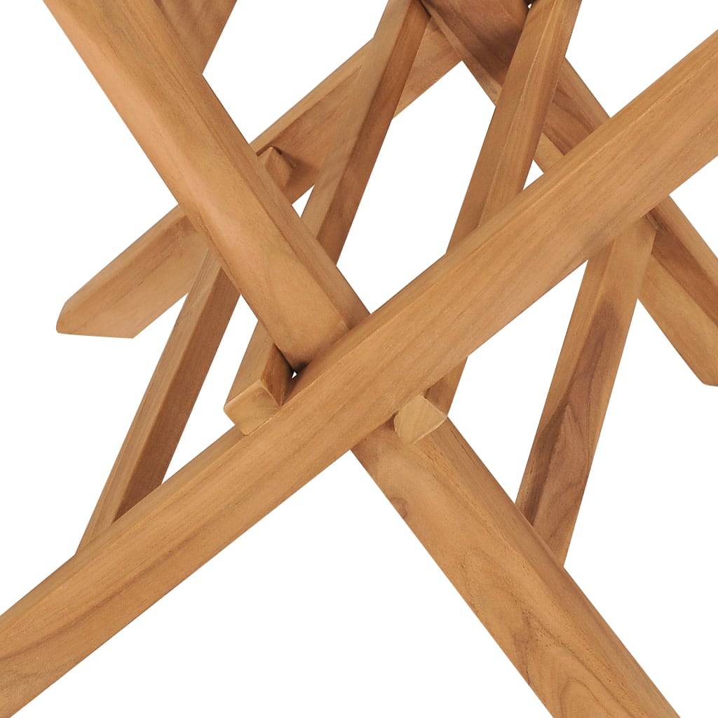 Vidaxl - Chaises pliantes 2 pièces en bois de teck massif vidaXL 315441 - Imagen 5