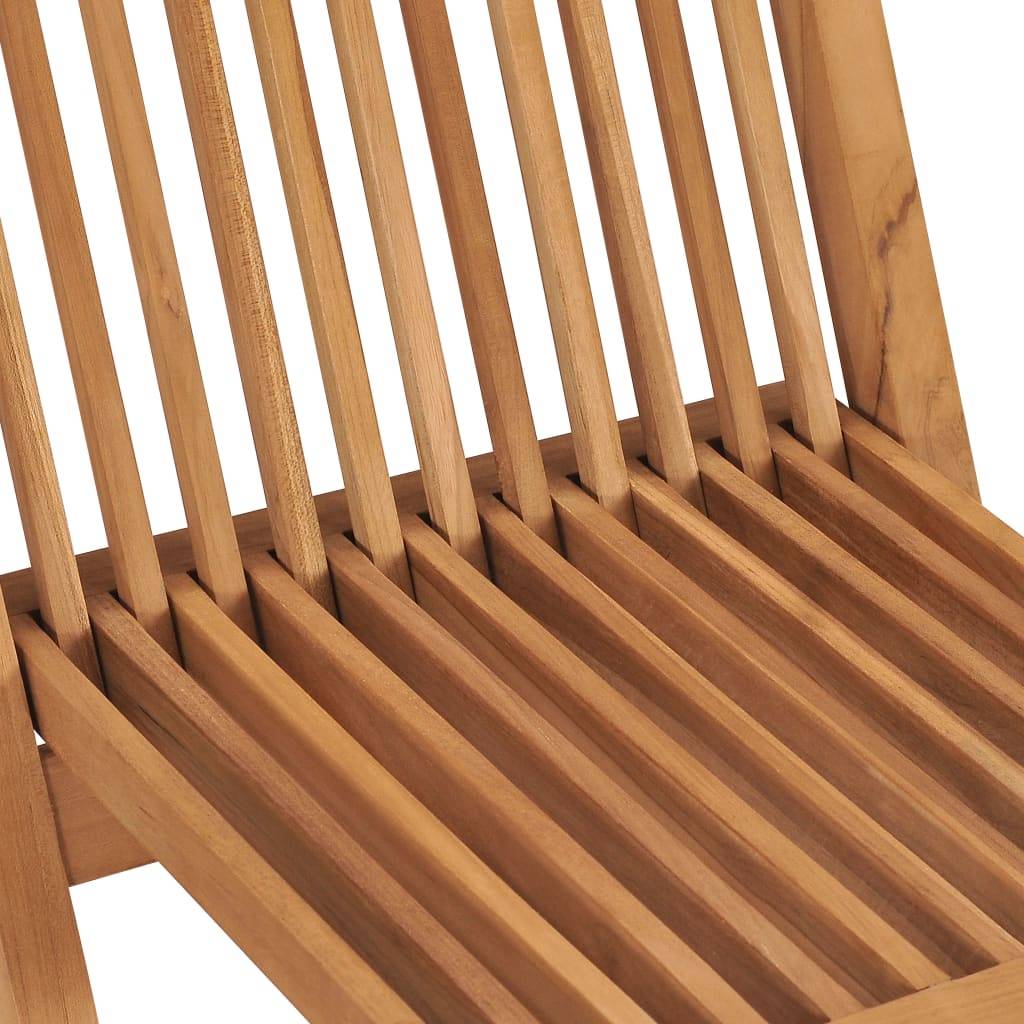 Vidaxl - Chaises pliantes 2 pièces en bois de teck massif vidaXL 315441 - Imagen 4