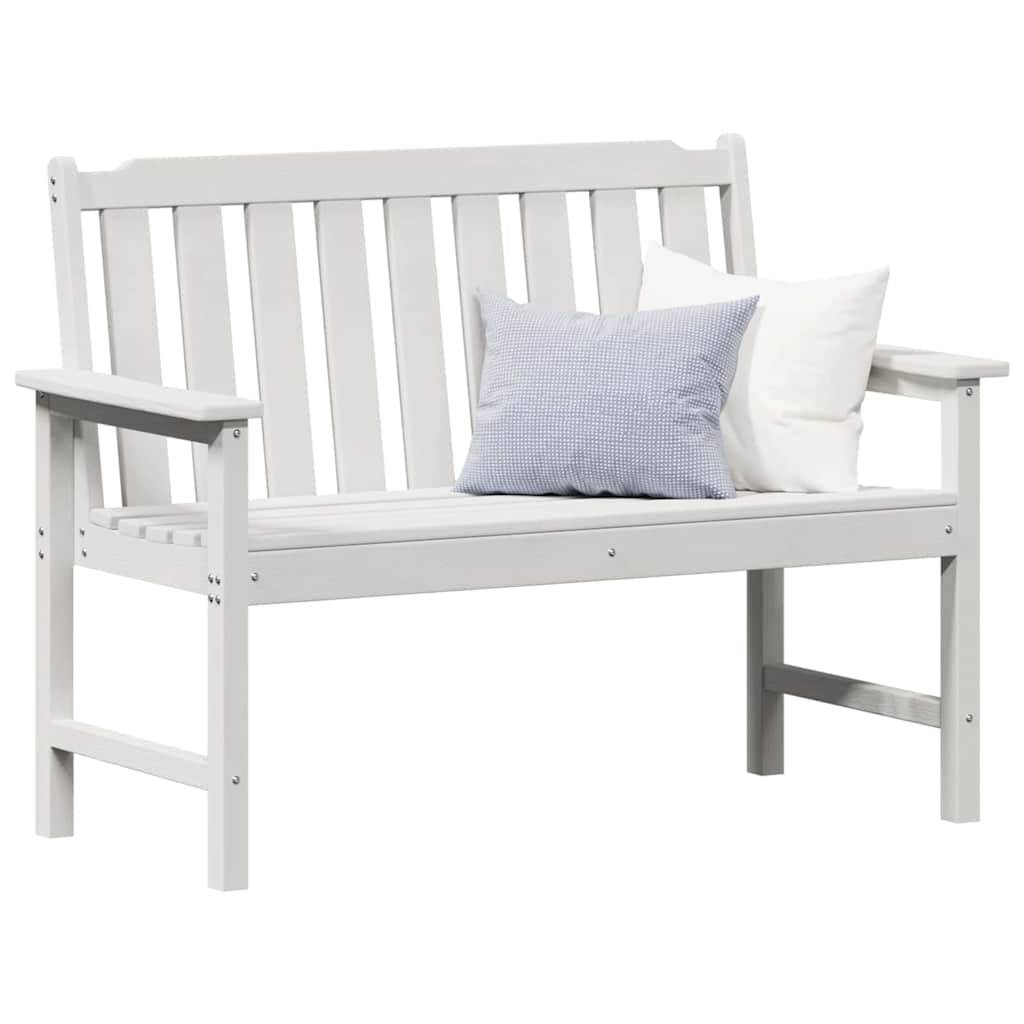 Maison Chic - Banc de jardin - Banquette avec coussin Blanc 120 x 59 x 88cm Plastique - Image 3