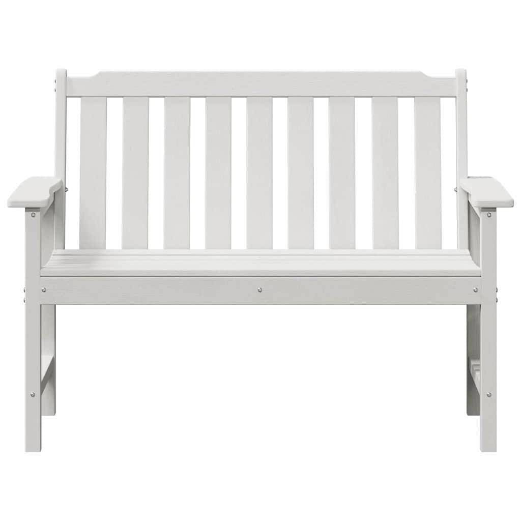 Maison Chic - Banc de jardin - Banquette avec coussin Blanc 120 x 59 x 88cm Plastique - Image 5