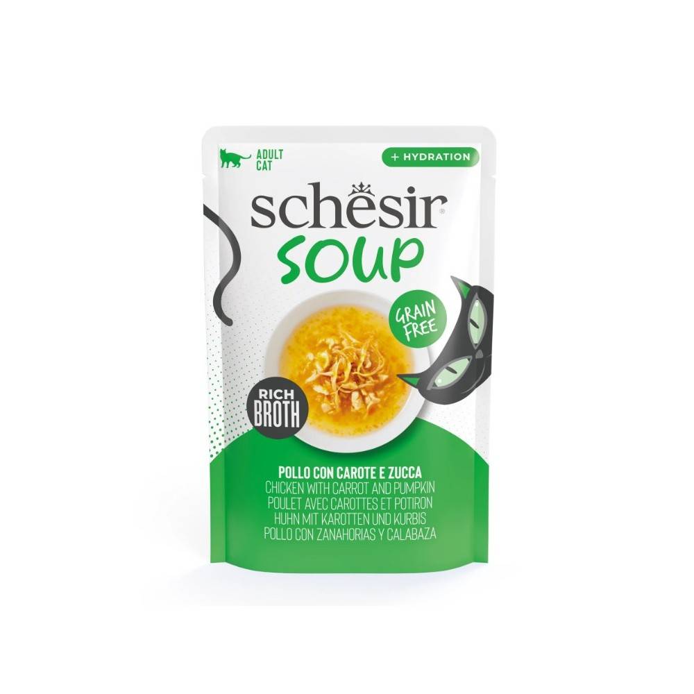 Schesir - Soupe Poulet/citrouille Schesir Chat 40 g