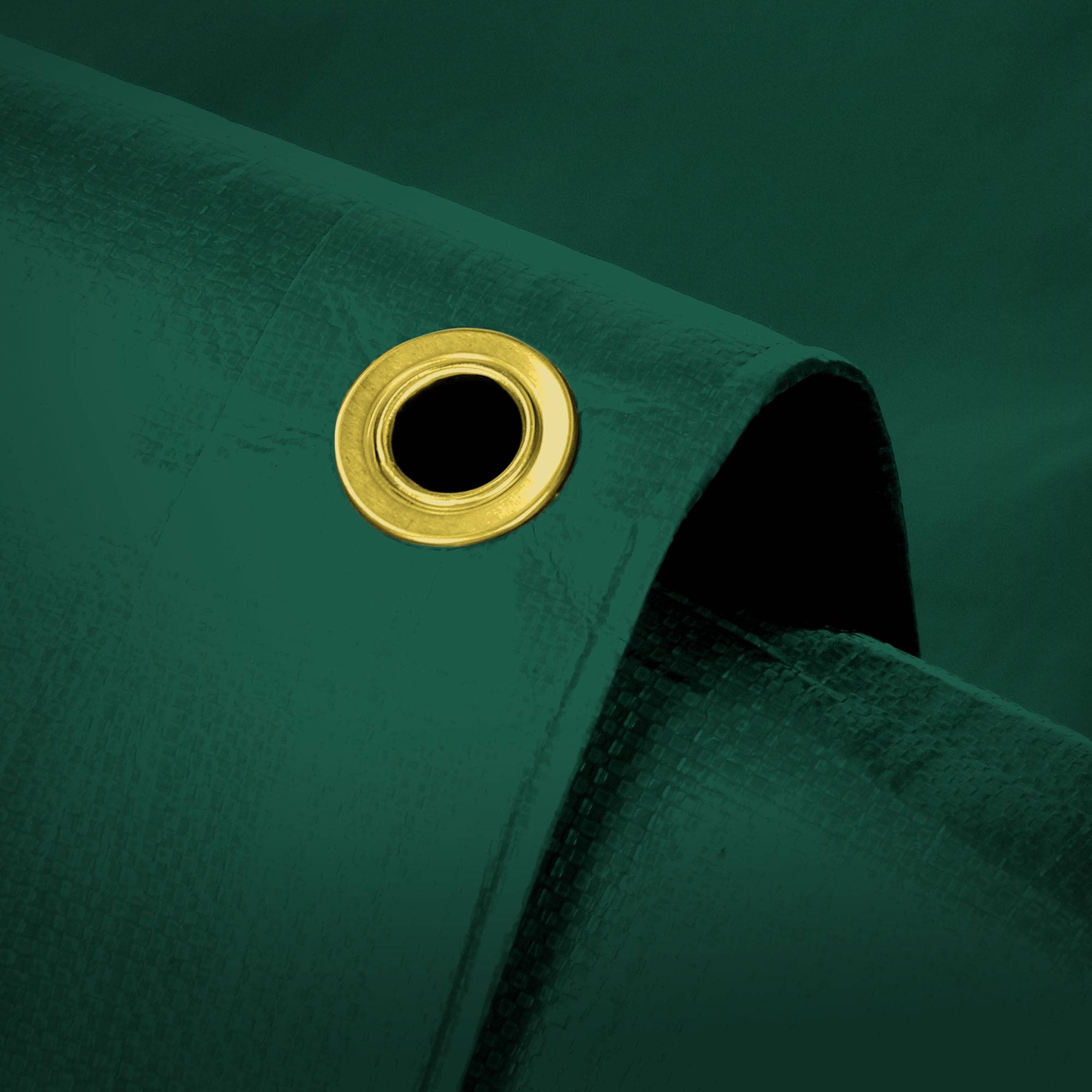 Ecd-Germany - Bâche de Protection Premium avec Œillets + 10 Crochets, 4x7m 28m², 650g/m², Vert, Tissu PVC, Indéchirable, Imperméable - Imagen 2