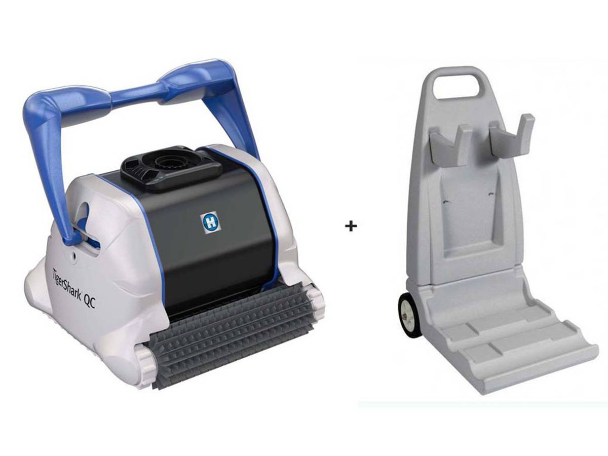 Hayward - Robot de piscine électrique TigerShark QC brosses picots + Chariot - Hayward