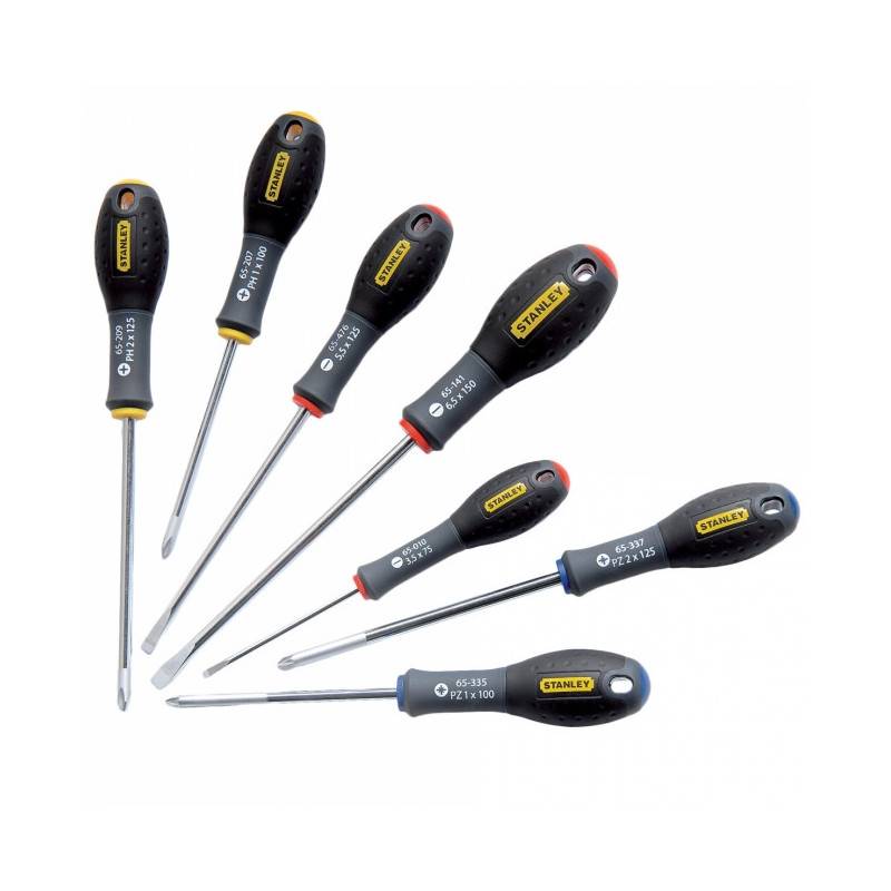 stanley - Tournevis Fatmax - Plat, Philips, Pozidriv - x7 STANLEY - Image 1