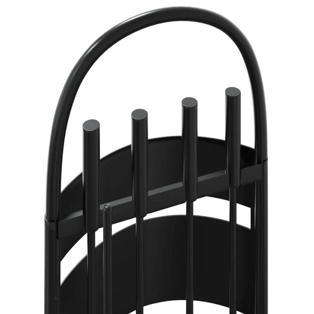 Set Serviteur de Cheminée Acier 5 Pièces pour Foyer Entretien du Feu 66 cm Noir - ComfortXL Outdoor Living - Image 7