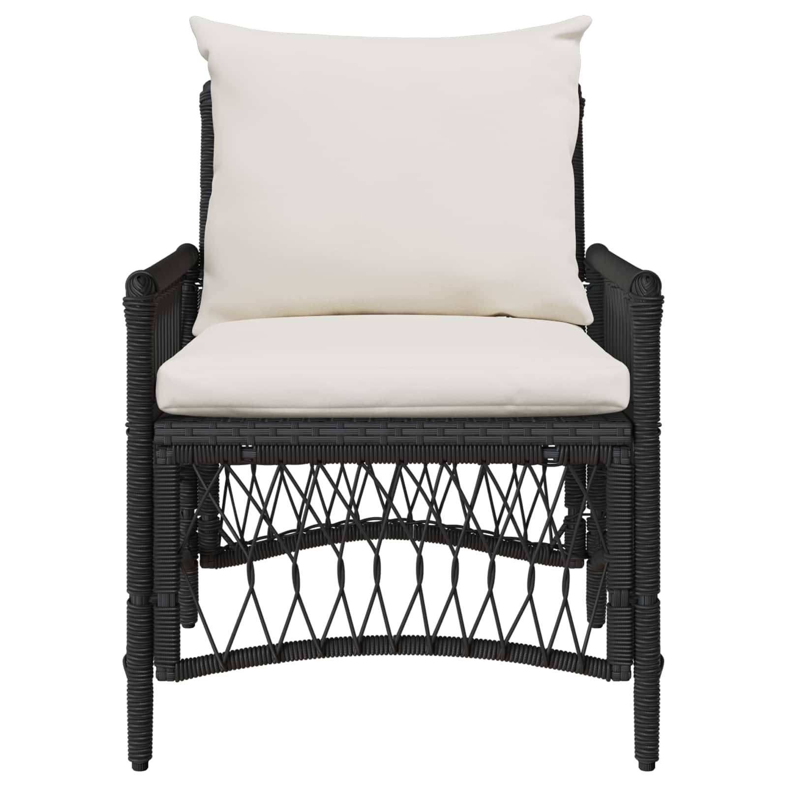 Vidaxl - Chaise de jardin Noir polyrotin vidaXL 42006217 - Image 5