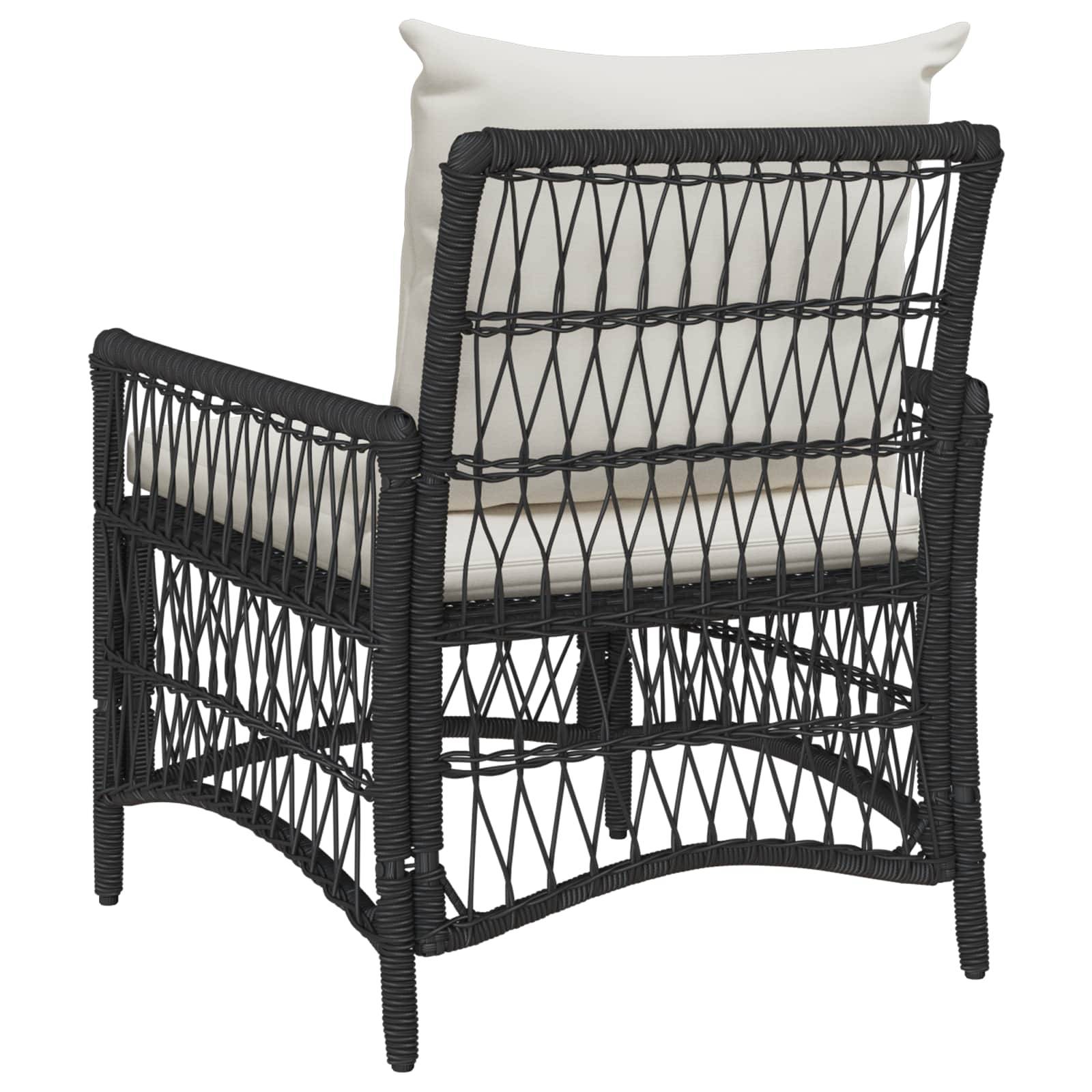 Vidaxl - Chaise de jardin Noir polyrotin vidaXL 42006217 - Image 8