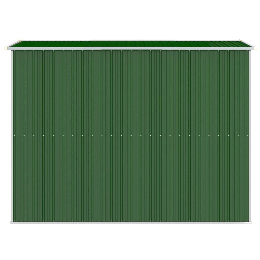 PANGIVO - Abri de jardin avec double porte coulissante - Acier galvanisé vert - 192x274x223 cm - Surface au sol 5,26m² - PANGIVO - Image 6