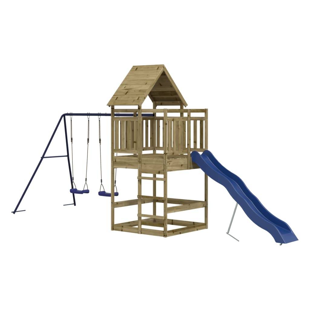 Helloshop26 - Aire de jeux d'extérieur 553 x 206 x 264 cm bois de pin imprégné - Imagen 3