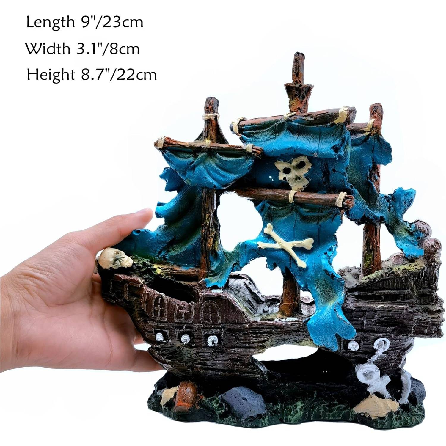 Bateau Pirate Décoratif pour Aquarium DtopbuyAge - Image 3