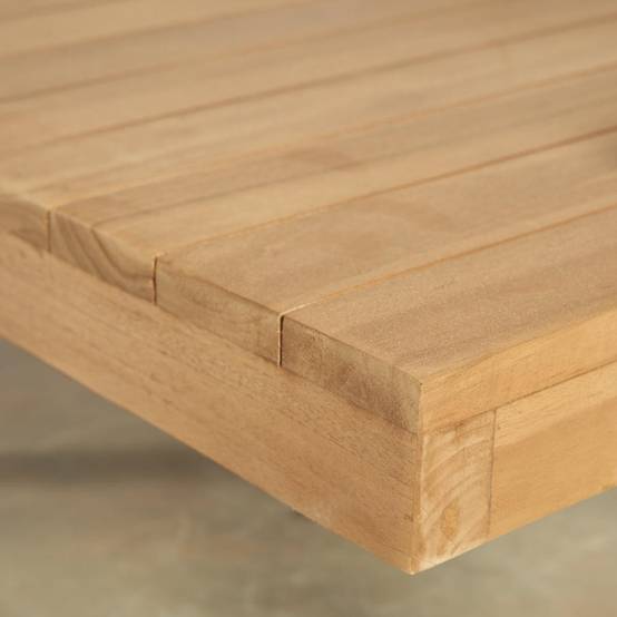Table basse de jardin en teck massif Axel - Image 5