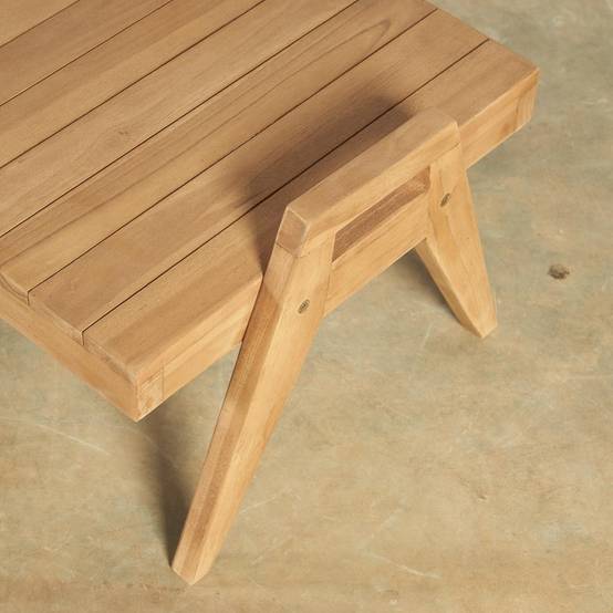 Table basse de jardin en teck massif Axel - Image 6