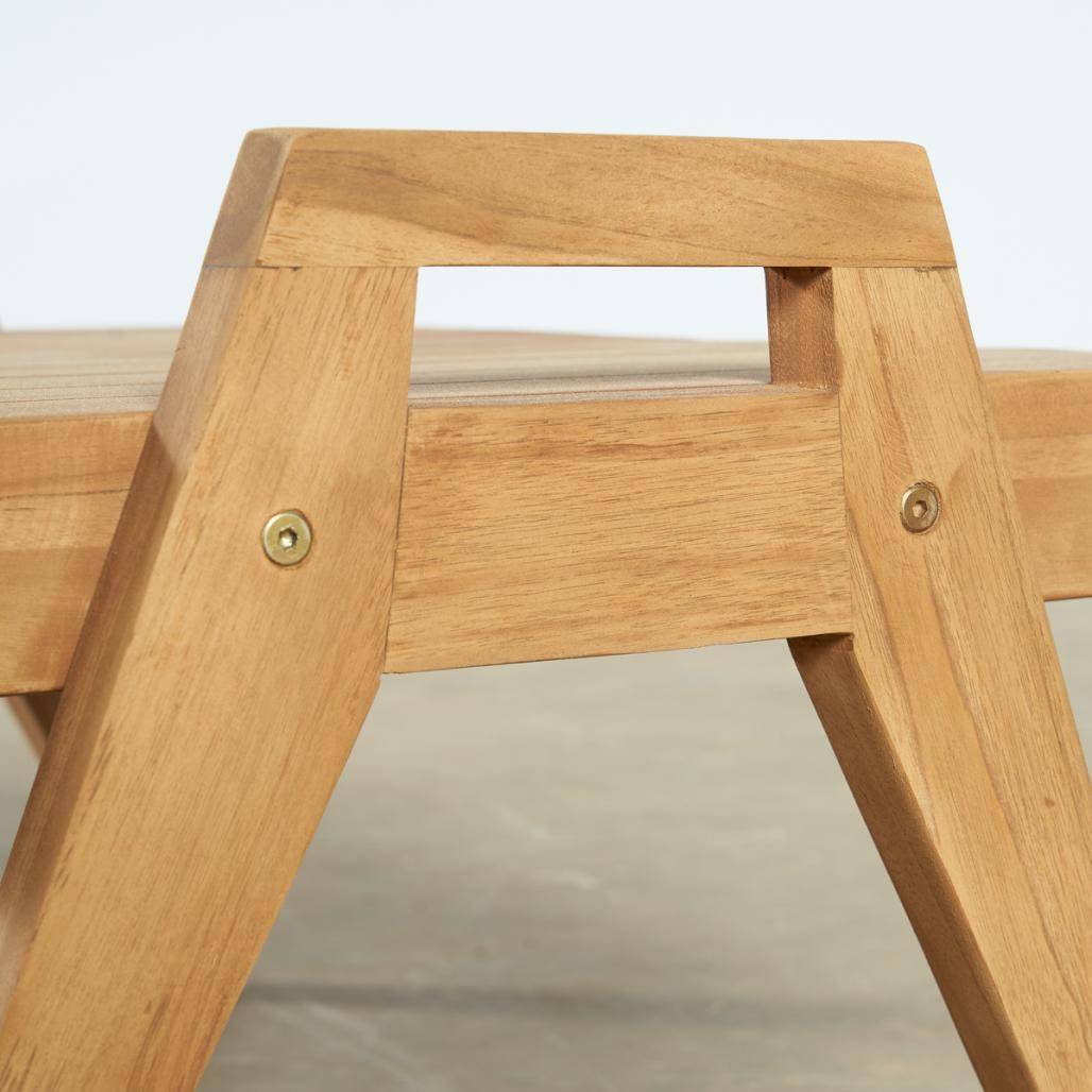 Table basse de jardin en teck massif Axel - Image 7