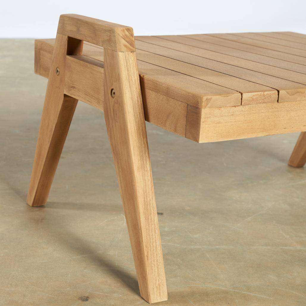 Table basse de jardin en teck massif Axel - Image 4
