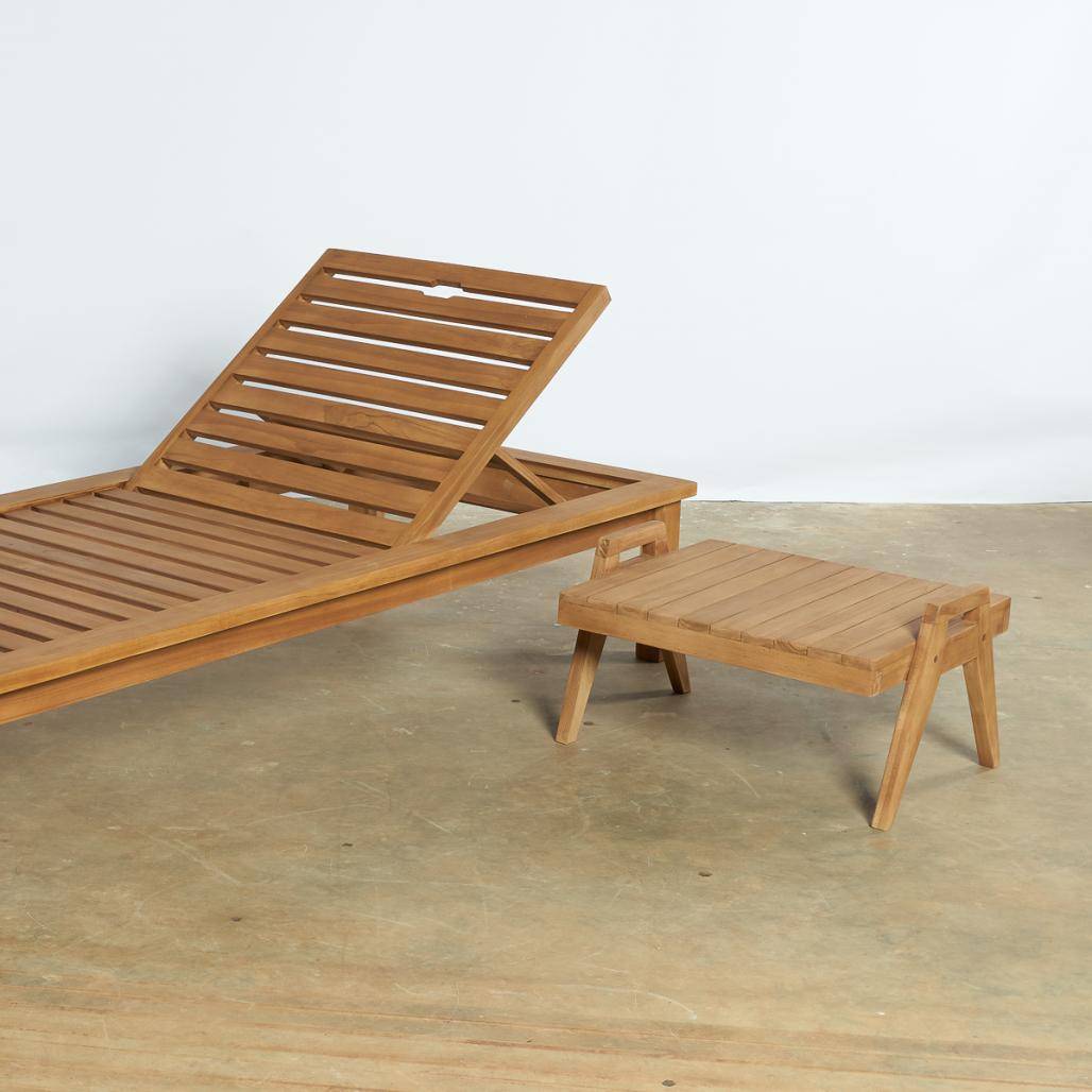 Table basse de jardin en teck massif Axel - Image 9