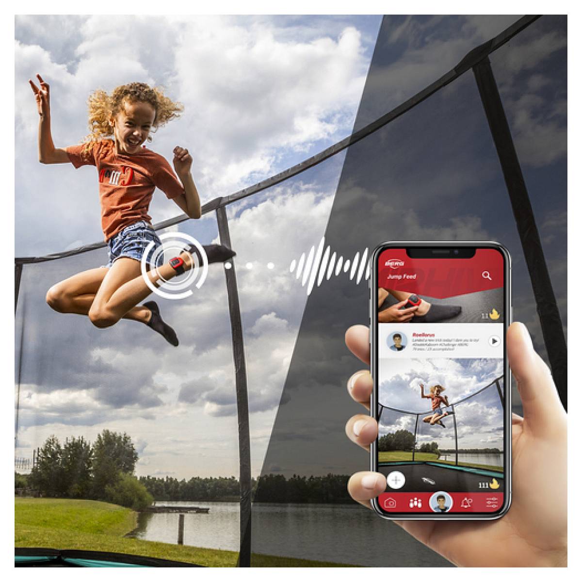 Berg - Suivi de Sauts Trampoline BERG AirHive - Application Interactive pour Trampolines - Imagen 2