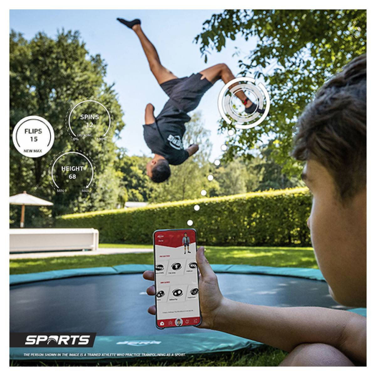 Berg - Suivi de Sauts Trampoline BERG AirHive - Application Interactive pour Trampolines - Imagen 3
