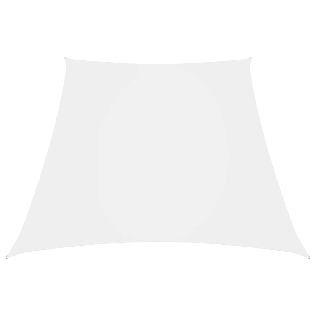 Helloshop26 - Voile toile d'ombrage parasol tissu oxford trapèze 3/5 x 4 m blanc - Imagen 1