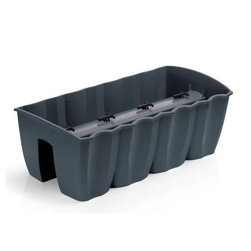Lem Select - Jardinière de rambarde Crown - Anthracite - Volume 18L - 58cm - Imagen 2