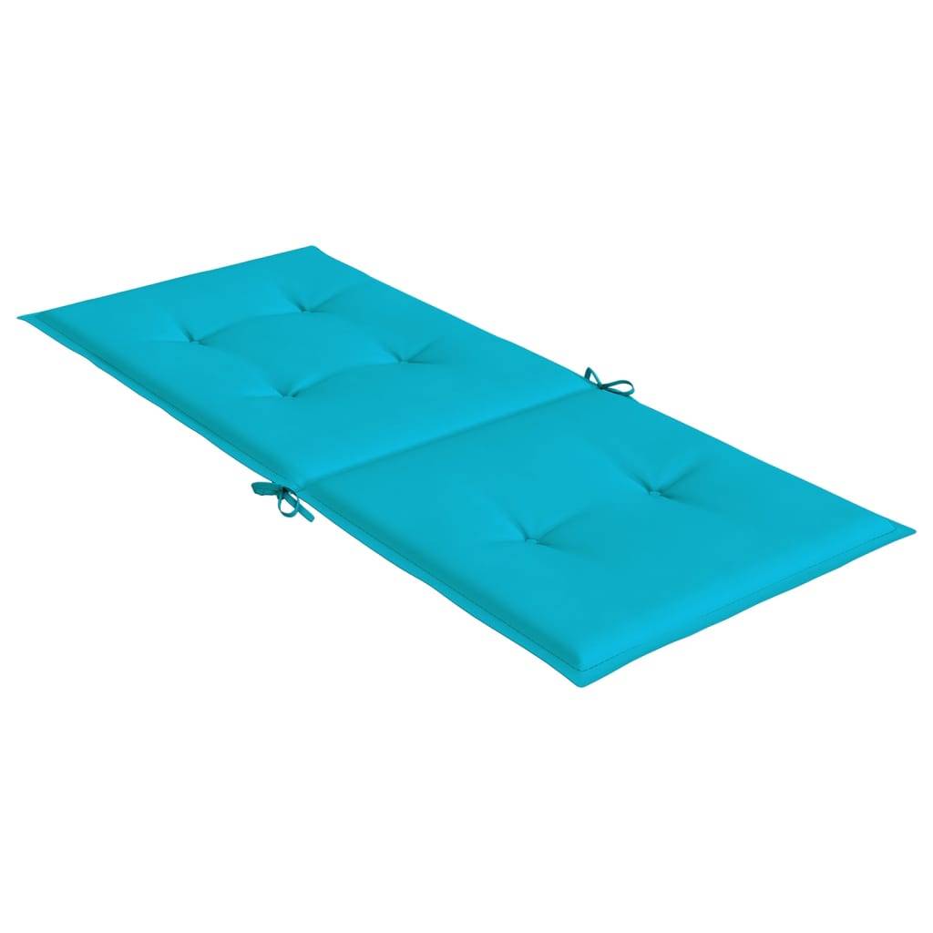 Lot de 4 Coussins Fauteuil Dossier Haut Imperméable Confortable pour Salon de Jardin Turquoise 120x50cm – ComfortXL Outdoor Living - Image 6
