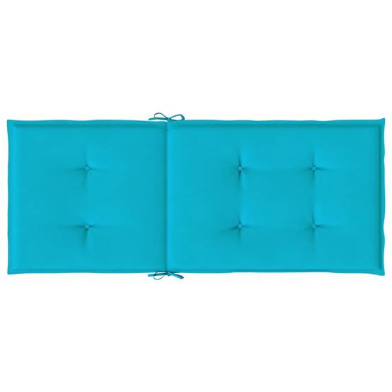 Lot de 4 Coussins Fauteuil Dossier Haut Imperméable Confortable pour Salon de Jardin Turquoise 120x50cm – ComfortXL Outdoor Living - Image 7
