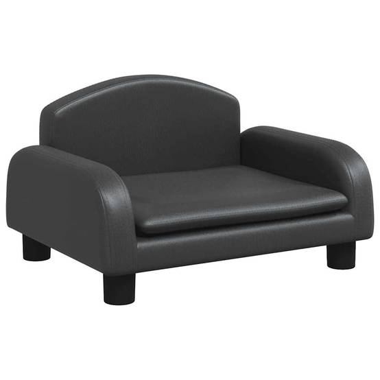 Canapé pour petit chien en similicuir facile à nettoyer salon Noir 50cm – ComfortXL Pet Living - Image 2