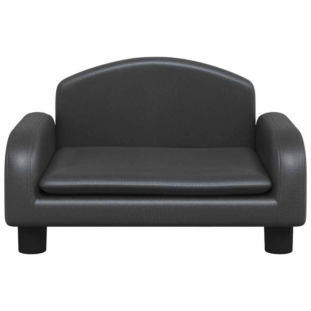 Canapé pour petit chien en similicuir facile à nettoyer salon Noir 50cm – ComfortXL Pet Living - Image 3