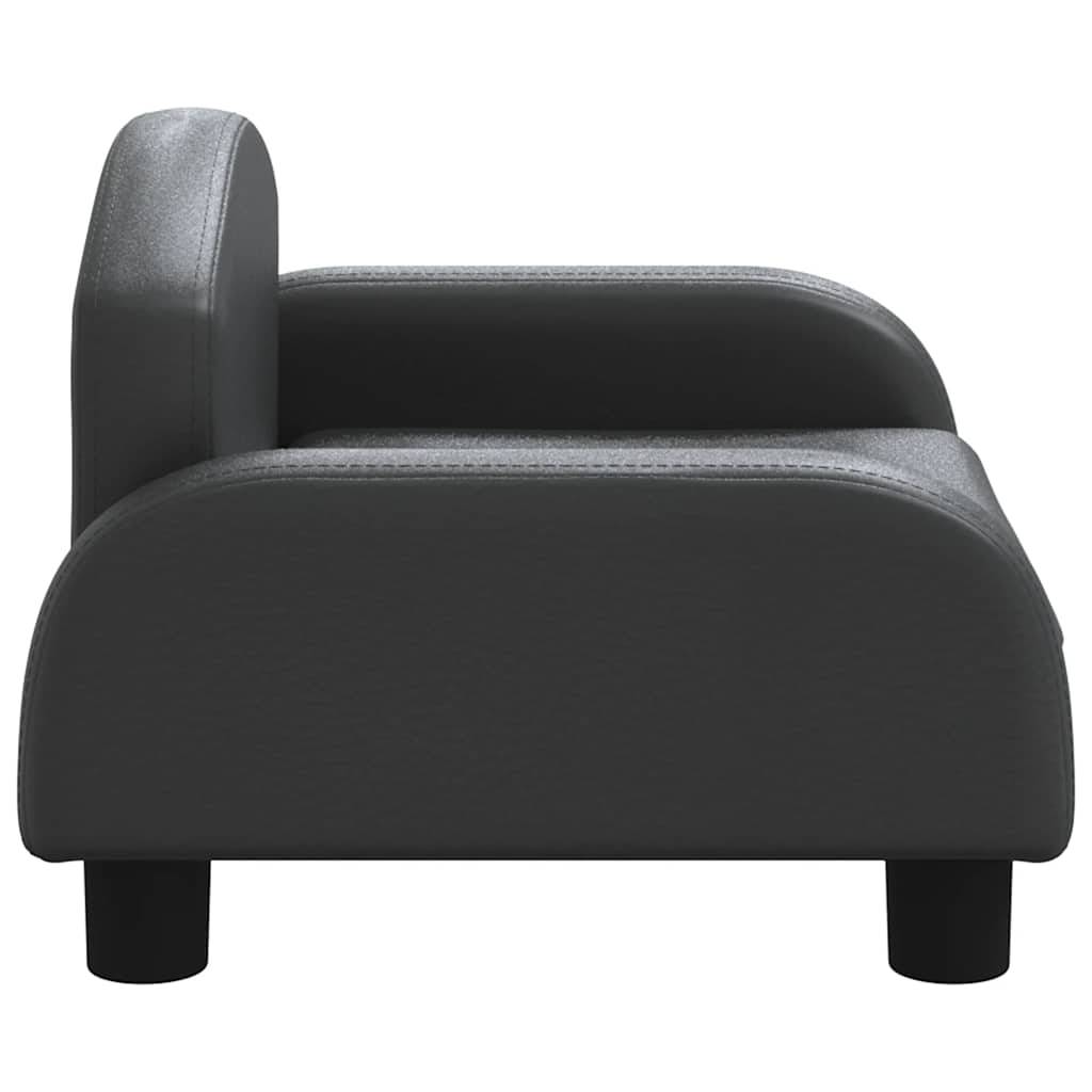 Canapé pour petit chien en similicuir facile à nettoyer salon Noir 50cm – ComfortXL Pet Living - Image 4