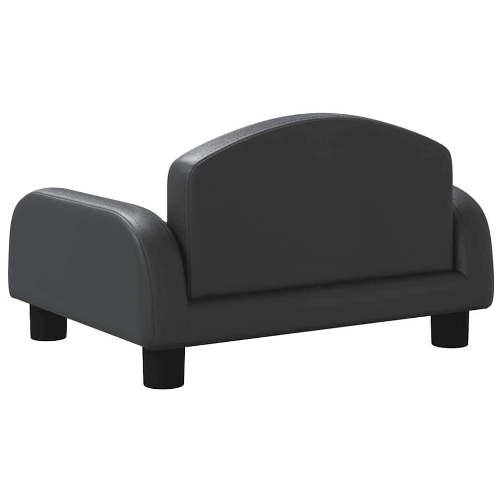 Canapé pour petit chien en similicuir facile à nettoyer salon Noir 50cm – ComfortXL Pet Living - Image 5